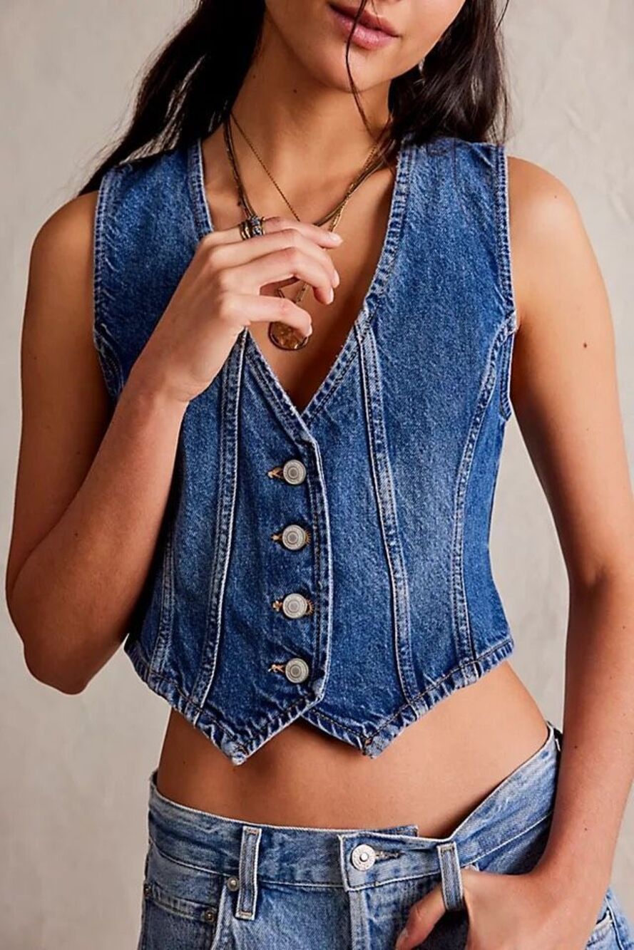Free People We The Free Tate Denim Vest